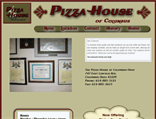 Tablet Screenshot of pizzahousecolumbus.com